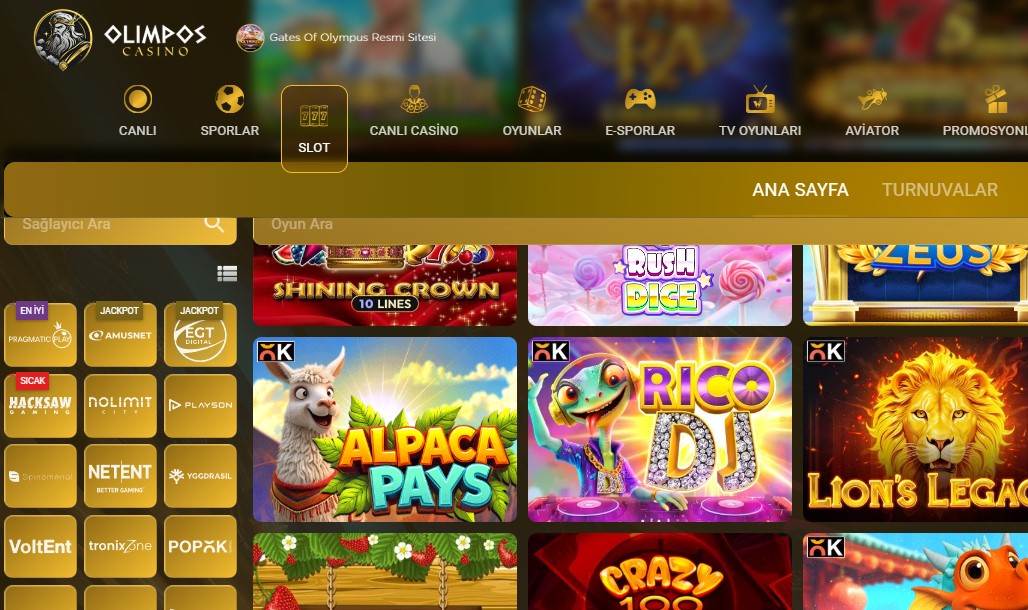 Olimposcasino Altyapı