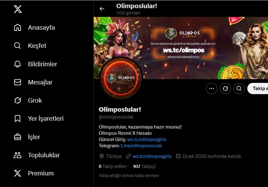 Olimposcasino Twitter